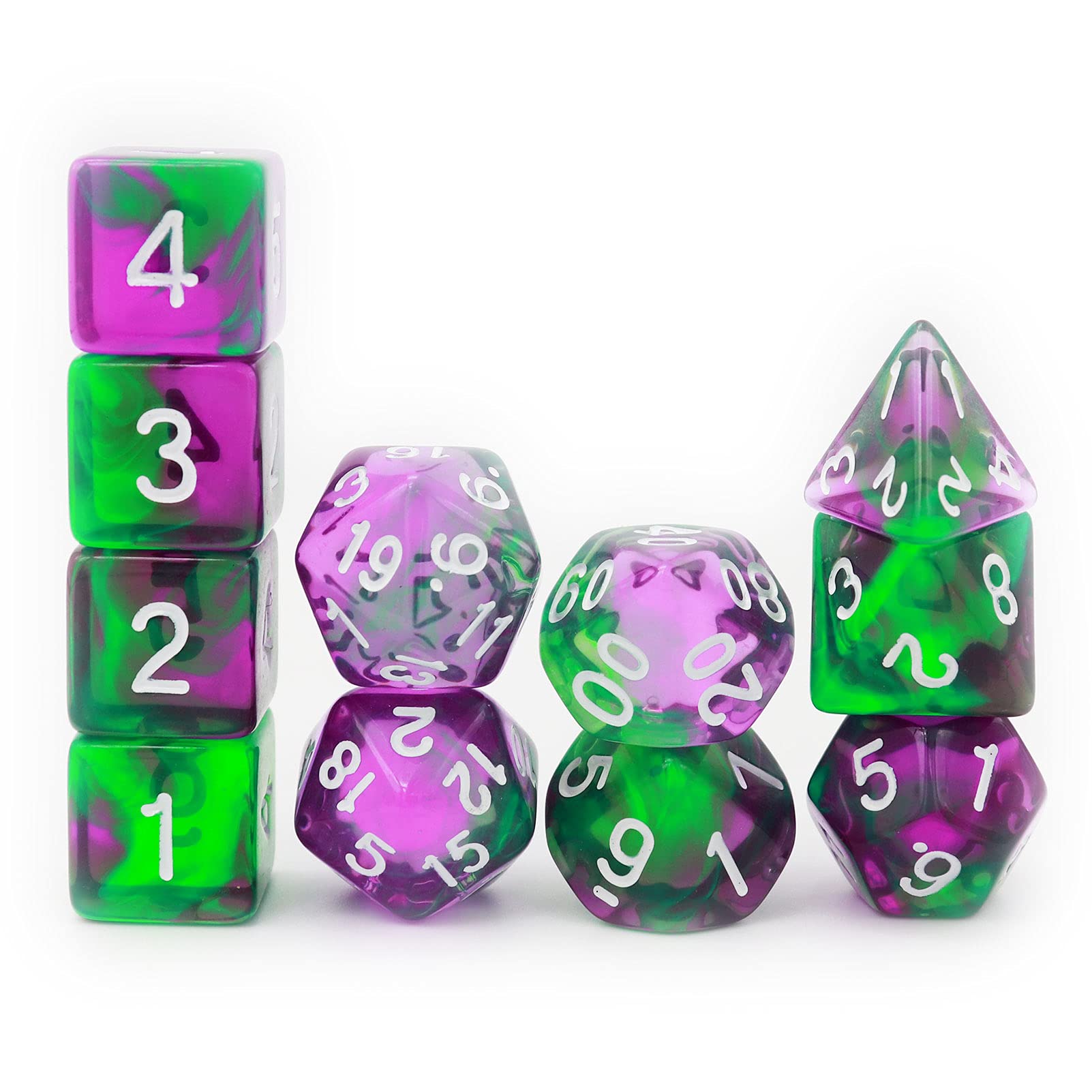 Amazon | Haxtec サイコロ11点セット エクストラD6 D20 ダンジョンズ